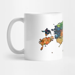 Spirograph Patterned Estonia Counties Map Mug